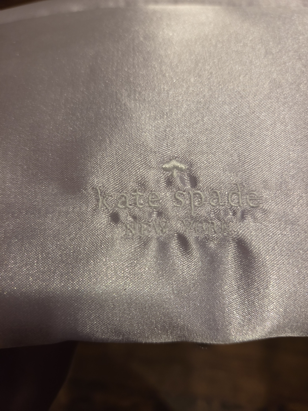 kate spade Lavender Satin Pouch